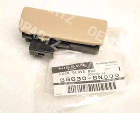68630-6n000 Nissan Genuine Lock Glove Box Compartment Storage Latch Handle 68630-6n000 Nissan Genuine Lock Glove Box Compartment Storage Latch Handle