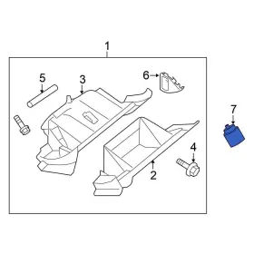 F8632ja00a Nissan Oe For Altima 2007-2018 Front Glove Box Lock Kit