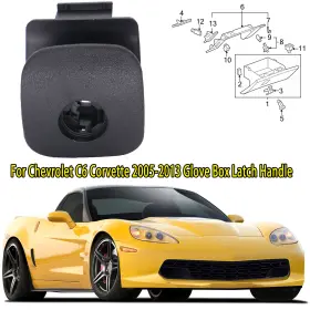 15143266 Non-branded 10328822 Car Glove Box Latch Handle For Chevrolet Corvette C6 Accessories