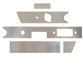 901-552-451-00 Other 901.552.451.00--b05 Porsche Aluminum Dash Trim Set - 911/912 66-68 90155245100 B0