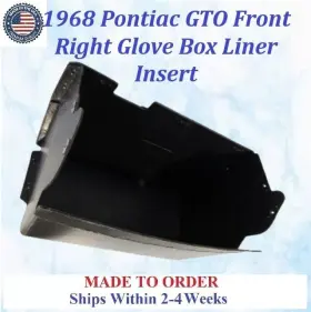Gto-gbx-015 Pontiac New 1968 Gto Front Right Glove Box Liner Insert #gto-gbx-015
