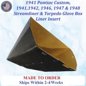 Pon-gbx-080 Pontiac New 1941-1948 Custom Streamliner And Torpedo Glove Box Liner #pon-gbx-080