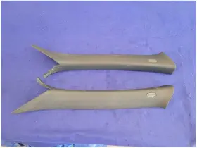 139.po1413 Porsche 2011-2014 Cayenne 3.0l Diesel Pair A Pillar Trim Cover Black 2465