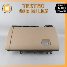 7p5867095ab Porsche 11-18 Cayenne 958 Gts Dashboard Glove Box Compartment Leather Oem 40k