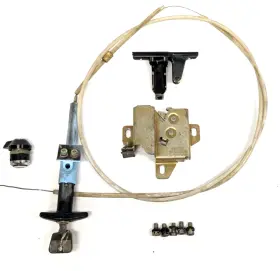 91455290510 Porsche Genuine Glove Box Lock Hood Lock/latch/release/cable And Matching Key
