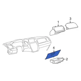 1jf18bd1aa Ram Oe For C/v 2012-2015 Front Lower Glove Box Door