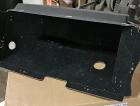 M234 Repops Automotive Reproductions Glove Box Liner Insert For 1965-66 Ford Mustang Flocked Black Cardboard