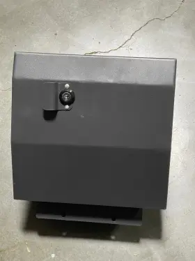 812301 Smittybilt Used Metal Vaulted Glove Box Black 07-17 For Jeep Wrangler Latch Does Not Work