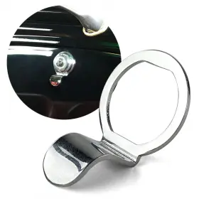 Snt1e5756 Smoke & Tires Vintage Glove Box Pull Tab Parts Usa Street Muscle Custom Vw Coupe Rat