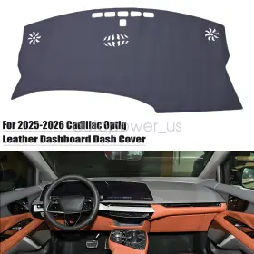 P2.pgdz36.h Soillar Leather Dashboard Dash Cover Dashmat Mat Carpet Pad For 2025-2026 Cadillac Optiq