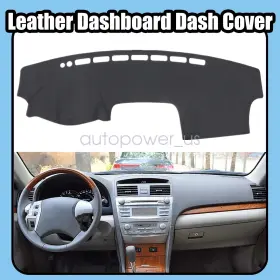 P2.pgdz87.h Soillar New Black Leather Dashboard Dash Cover Dashmat Fits Toyota Camry 2002-2006