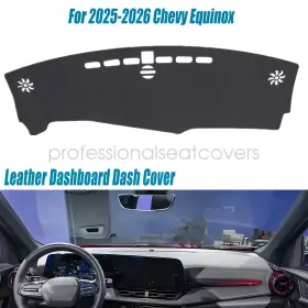P2.pgdz88.h Soillar For 2025-2026 Chevy Equinox Leather Dashboard Dash Cover Dashmat Carpet