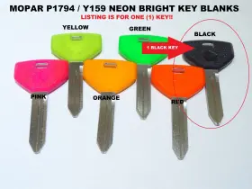 Y157p Strattec One 1 Oem Black Logo Key Blank Y157 Some Mopar 1994-06 Dodge Plymouth Jeep