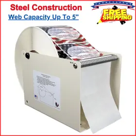 81881 Take-a-label 5m Manual Dispenser Web Capacity Up To 5 Inch Steel Construction