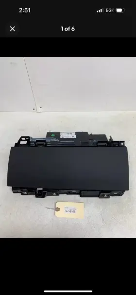 1563041-99-k Tesla 2021-2024 Model S Black Glove Box Glovebox 16108 U15