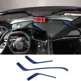 15277 Toycidfg Car Dashboard Side Frame Cover Trim Strips For C8 Corvette Stingray