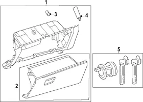 55501-0e140-c0 Toyota Genuine Glove Box Door