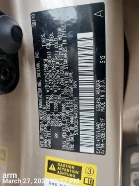 555010e040e0 Toyota Highlandr 2011 Glove Box 11213700
