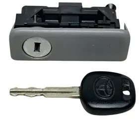 55506-ae010-b0 Toyota 2004-2010 Sienna 03-09 4runner Glove Box Latch Stone Gray Lock With Key Oem