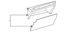 55550-47081-e0 Toyota Genuine Glove Box Door 55550-47081-e0 Toyota Genuine Glove Box Door