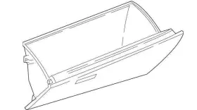 55550f-4030c0 Toyota 55550f4030c0 2017-2018 C-hr Black Glove Box Oem