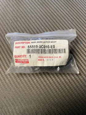 55560-0c010-e0 Toyota Genuine Glove Compartment Latch Assembly Sandal Wood