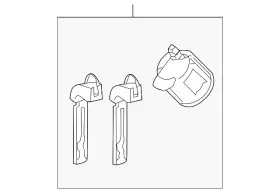 69056-06180 Toyota Genuine Glove Box Lock Kit