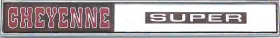 Cm9710 Trim Parts 1971 Chevrolet Gmc Truck Inch Cheyenne Super Glove Box Door Emblem With Fasteners