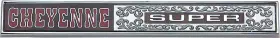 Cm9740 Trim Parts 1972 Chevrolet Truck Cheyenne Super Glove Box Door Emblem With Fasteners Made