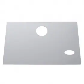 21520b United Pacific Glove Box Door Cover Stainless With Oval Cut Out For