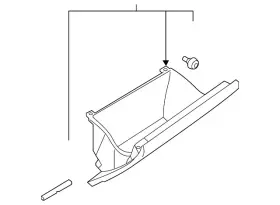 17b-857-121-82v Volkswagen Genuine Glove Box Door
