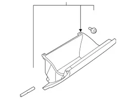 17b-857-121-a-82v Volkswagen Genuine Glove Box Door