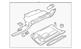 1c1-880-247-t-2ql Volkswagen Genuine Glove Box Assembly