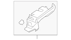 Volkswagen 1k1-857-114-ac-82v Genuine Instrument Panel Knee Bolster