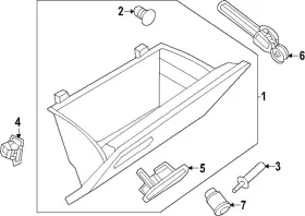 Volkswagen 1t3-857-122-3hs Genuine Glove Box