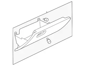 561-857-101-b-82v Volkswagen Genuine Glove Box
