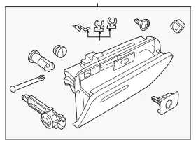 5c1-857-097-g-px7 Volkswagen Genuine Glove Box Assembly