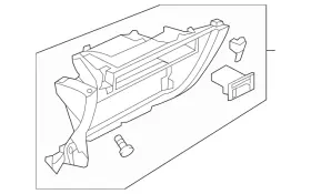 5g1-857-101-p-82v Volkswagen Genuine Glove Box Frame