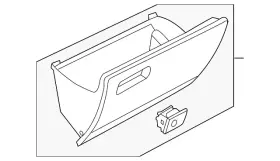 5g1-857-114-h-82v Volkswagen Genuine Glove Box Door