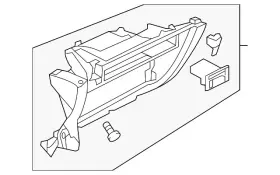 Volkswagen 5gm-857-101-82v Genuine Glove Box Housing