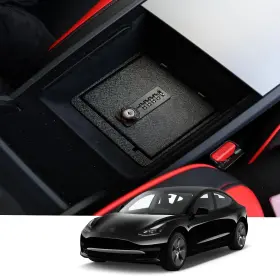 Cp030201256 Wasai Center Console Gun Safe Vault Lock Box For Tesla Model 3 2024-2025