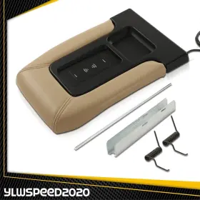V-02itg0004cbe Ylwspeed20 Center Console Lid Wireless Charging Armrest Beige Fit For 1999-2007 Chevrolet