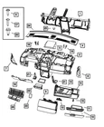 Genuine Mopar Glove Box Door 1JF231VSAA New. Price: $148.32.
