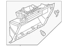Genuine Volkswagen Glove Box Frame 3CN-857-114-B-82V New. Price: $30.76.