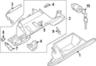Genuine Nissan Glove Box Frame 68108-6GP0A New. Price: $392.35.