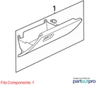 Volkswagen 2012-2019 Passat Glove Box 561857101B82V Used. Price: $119.99.