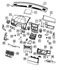 Genuine Mopar Glove Box Door 1JF261DSAA New. Price: $50.31.
