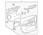 Genuine Gm Door Trim Panel 23363849 New. Price: $236.89.