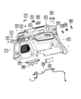 Genuine Mopar Cup-holder 7FH71TX7AA New. Price: $6.99.