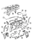 Genuine Mopar Instrument Panel Glove Box 1KE74XDBAB New. Price: $50.08.
